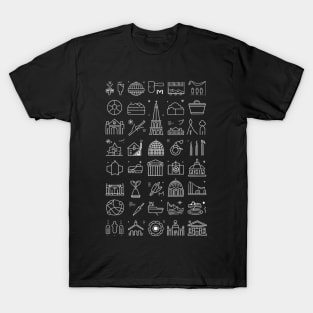 TRAVEL AND TOURISM ICONS T-Shirt